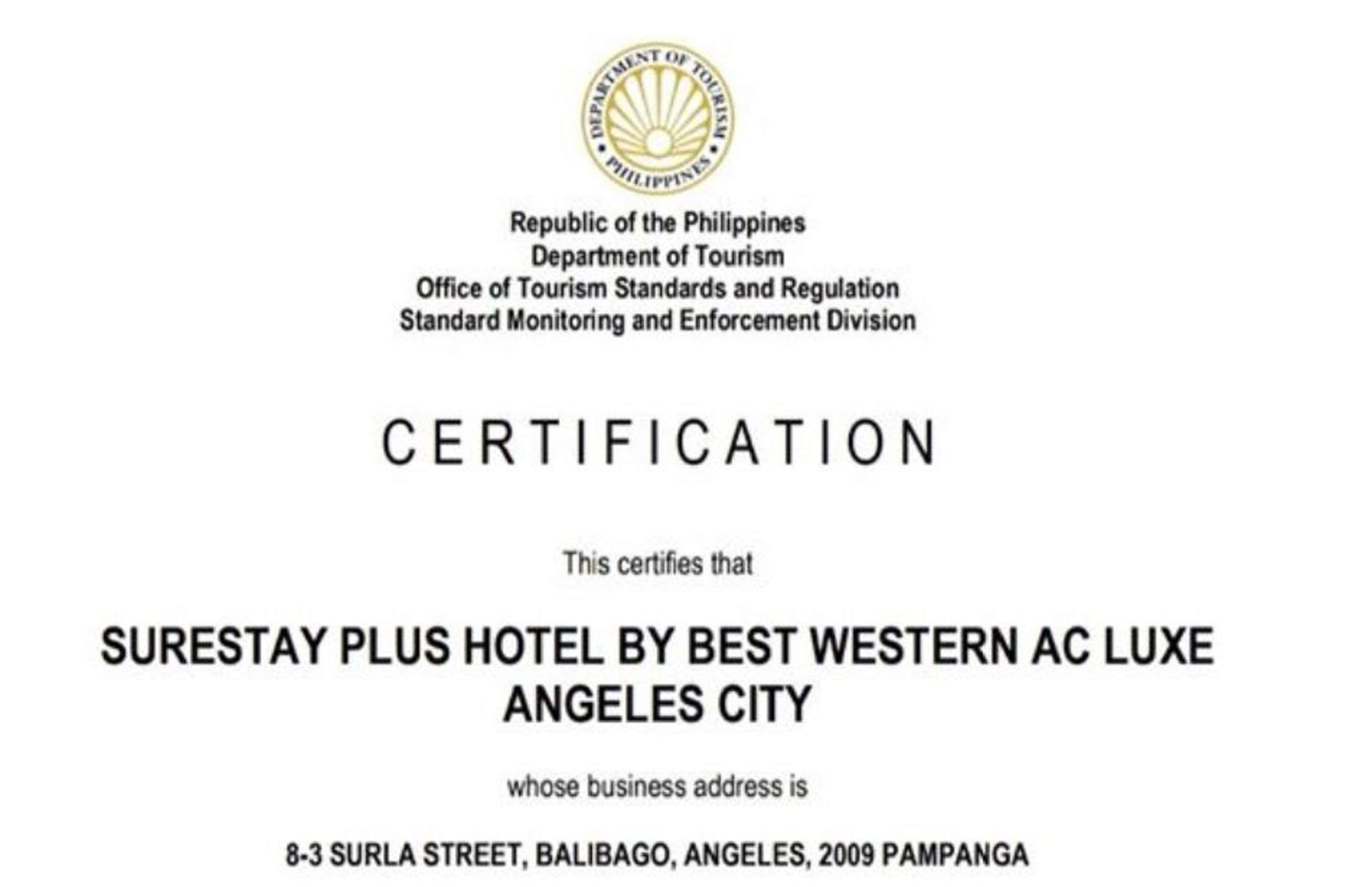 Surestay Plus Hotel By Best Western Ac Luxe Angeles City Eksteriør bilde